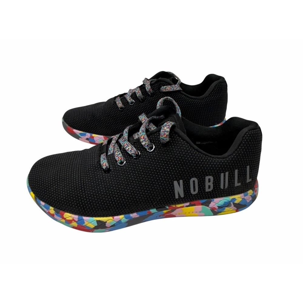 NOBULL Black Multicolor Outwork Trainer Shoes - Men's Size 7, Women's Size 8.5 - Picture 6 of 12